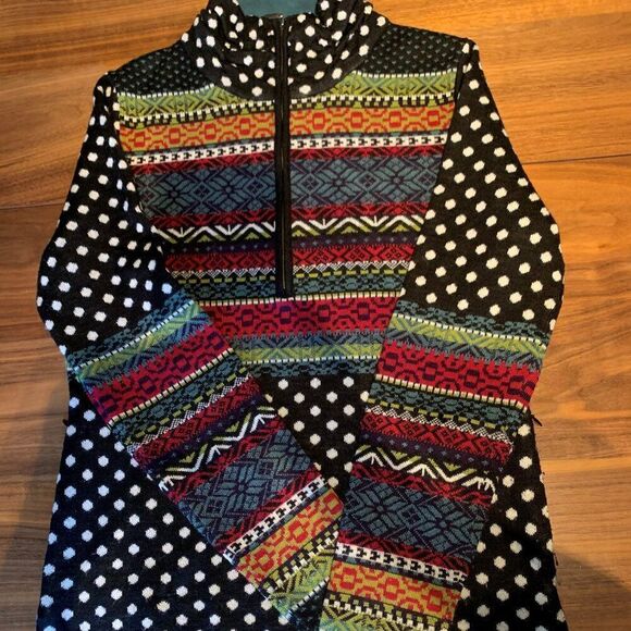 Spyder athletic wear long sleeve top women's size 12 zip mock turtleneck, EUC - Picture 9 of 14